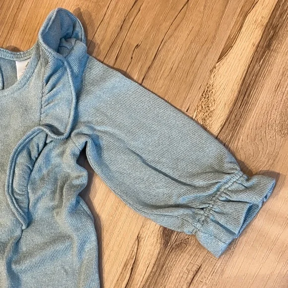 GAP Light Green Ruffle Shoulder One-Piece - Picture 4 of 5